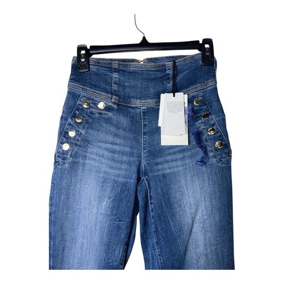 2029. Guess Women's High-Rise Skinny Jeans Size 26 Blue Distressed Denim - Picture 5 of 9